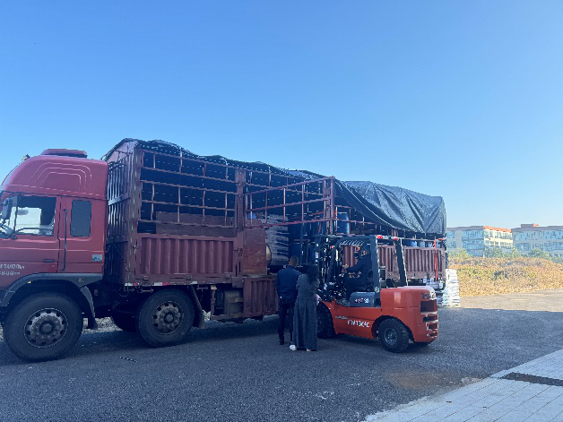 Las materias primas compradas por TYMUS llegaron a fábrica.