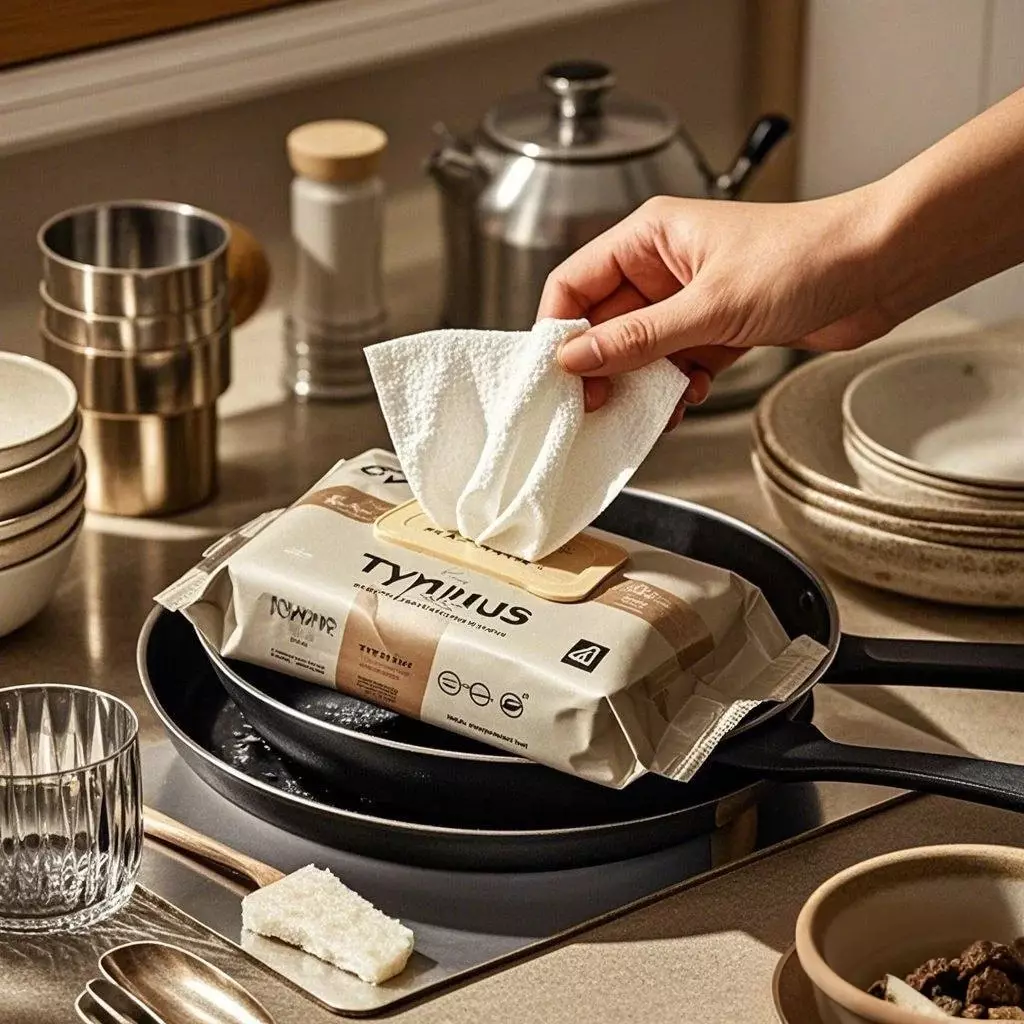 Toallitas de la mano de la cocina