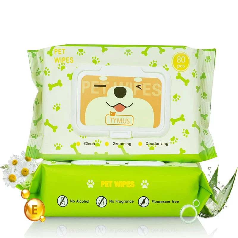 toallitas para mascotas de limpieza de la piel
