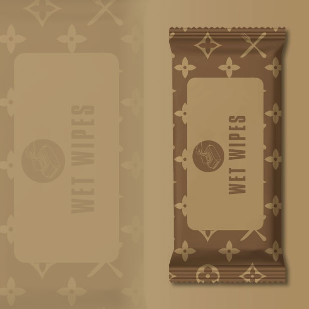 Toallitas húmedas con logotipo